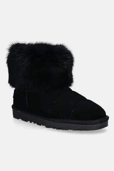 Semišové sněhule Patrizia Pepe Girl černá barva, PPJ941