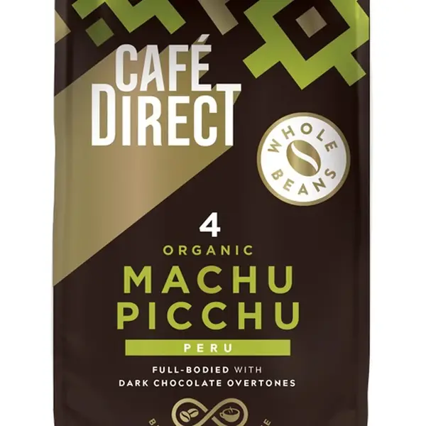 Cafédirect BIO Machu Picchu SCA 82 zrnková káva 200 g