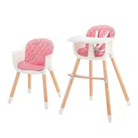 Kinderkraft Židlička jídelní Sienna pink