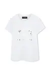 Dětské tričko Karl Lagerfeld bílá barva, Z30447