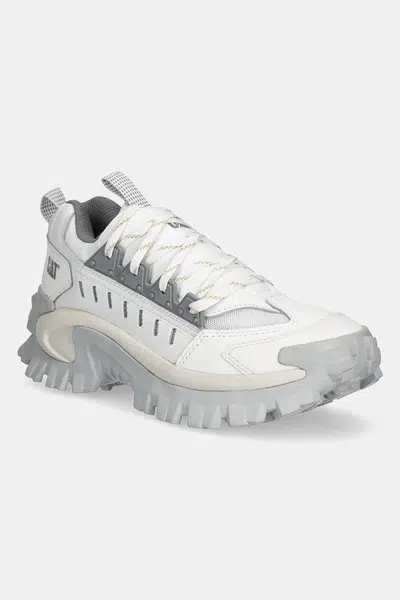 Kožené sneakers boty Caterpillar INTRUDER MET bílá barva, P726243