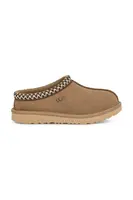 Dětské semišové papuče UGG T TASMAN II zelená barva, 1019066T