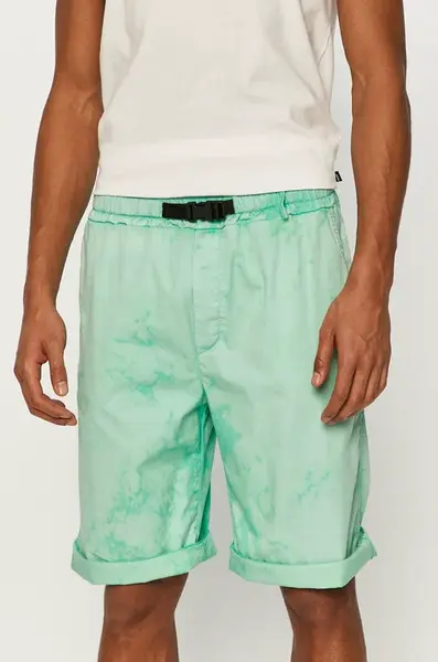 Kraťasy CAT Footwear pánské, zelená barva