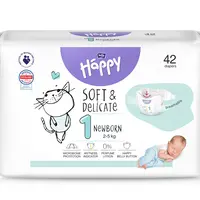 Bella Baby Happy Soft&Delicate 1 Newborn 2–5 kg dětské pleny 42 ks