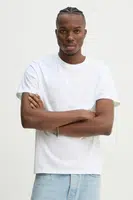 Bavlněné tričko Levi's bílá barva, s potiskem