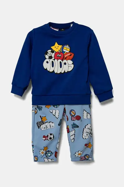 Dětská tepláková souprava adidas modrá barva, JI6236