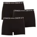 Jack and Jones 3PACK pánské boxerky černé (12081832 - black/black) L