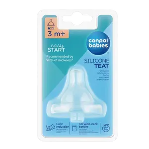 CANPOL BABIES Savička silikonová třešinka široká 1-SLOW