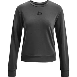 Under Armour RIVAL TERRY CREW Dámska mikina, tmavo sivá, veľkosť