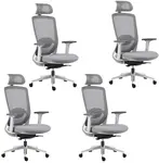 MERCURY 4PACK Ergonomická kancelárska stolička ARTEA sivá (4 ks)