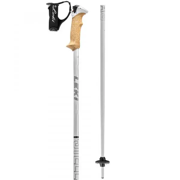 Leki STELLA S Dámske zjazdové palice, sivá, veľkosť