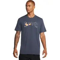 Nike DRI-FIT Pánske bežecké tričko, tmavo modrá, veľkosť