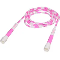 Fitforce JUMP ROPE 001 Detské korálkové švihadlo, ružová, veľkosť 280