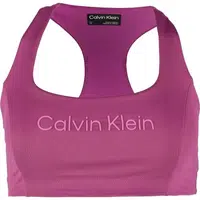 Calvin Klein ESSENTIALS PW MEDIUM SUPPORT SPORTS BRA Dámska športová podprsenka, ružová, veľkosť