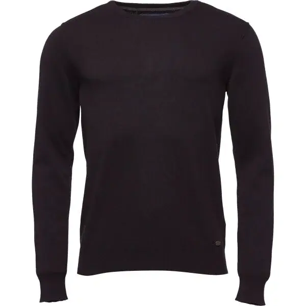 BLEND BHNOLEN PULLOVER Pánsky sveter, čierna, veľkosť