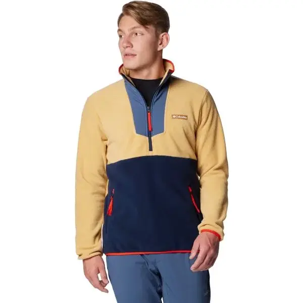 Columbia SEQUOIA GROVE HALF ZIP FLEECE Pánska flísová bunda, žltá, veľkosť