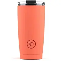 COOL BOTTLES TERMO 550 ML Nerezový termohrnček, lososová, veľkosť 550 ML