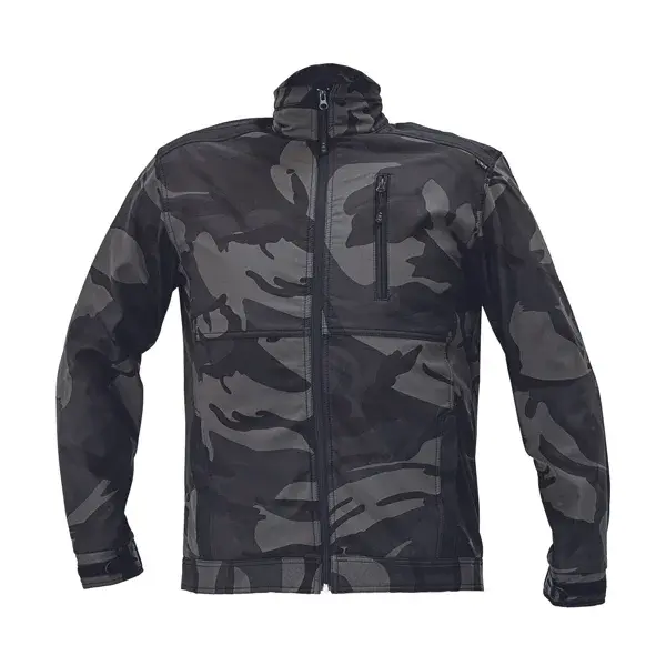 CERVA CRAMBE Pánska softshellová bunda, tmavo sivá, veľkosť