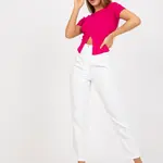 Dámské kalhoty Fashionhunters White