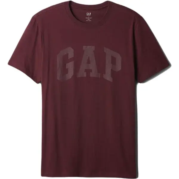 GAP BASIC LOGO Pánske tričko, vínová, veľkosť