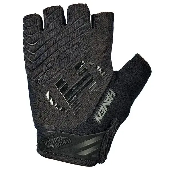HAVEN DEMO NEO SHORT Krátkoprsté cyklistické rukavice, čierna, veľkosť XXXL