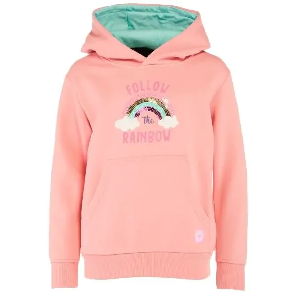 Lewro VAJA Dievčenská mikina cez hlavu, ružová, veľkosť 164-170