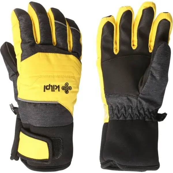 KILPI SKIMI Detské zimné rukavice, žltá, veľkosť