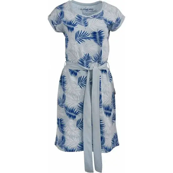 ALPINE PRO CAZENA Dámske šaty, svetlomodrá, veľkosť