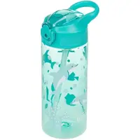 BAAGL DELFÍN 500 ML Tritánová fľaša so slamkou, tyrkysová, veľkosť 500 ML