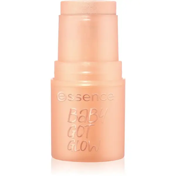 essence BABY GOT GLOW rozjasňujúca tyčinka pre žiarivý lesk odtieň 10 Golden Aura 5.5 g