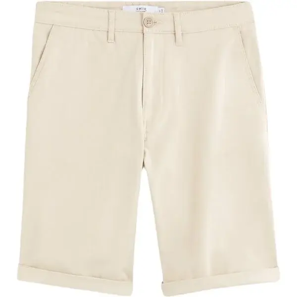CELIO BOCHINOBM Pánske plátenné kraťasy, béžová, veľkosť