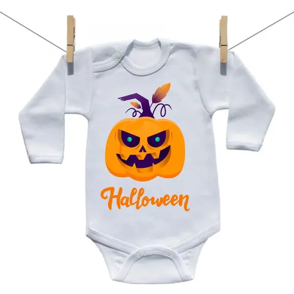 Boodyy Body s dlhým rukávom Halloween tekvica 62 (2-4 mesiace)