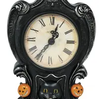 Dekorácia Antické hodiny Halloween 24x14cm