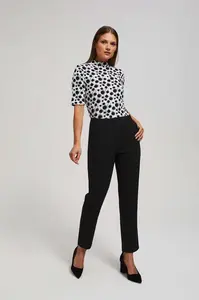 Marisse Black Straight Leg Trousers