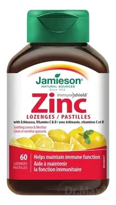 JAMIESON ZINOK LOZENGES S VITAMÍNMI C a D3