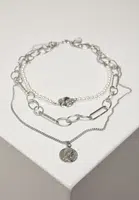 Ocean Layering Necklace - Silver Color