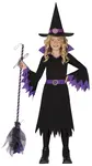 Kostým Čarodejnica čierno-fialová 5-6 rokov
