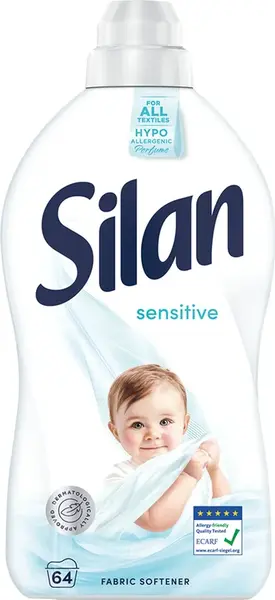 Silan aviváž Sensitive & Baby 64 praní, 1,408 l