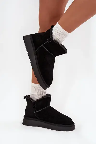 Sněhule z přírodního semiše vyhřívané s kožešinou Vinceza