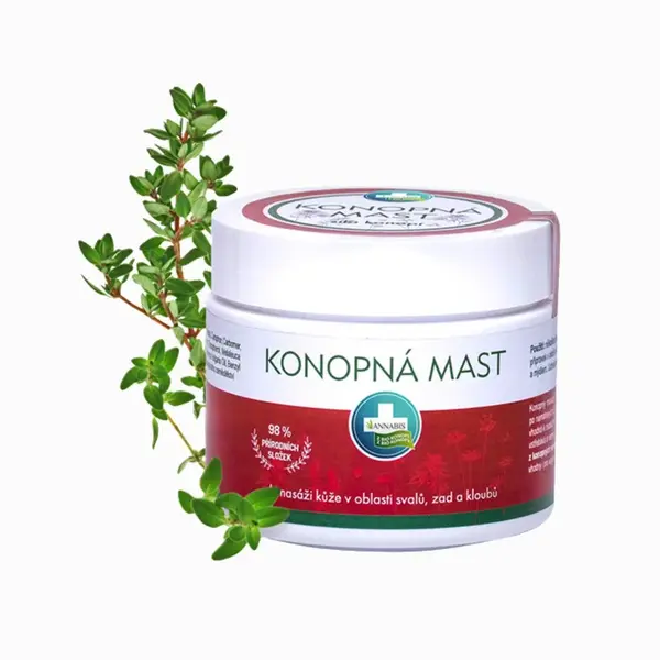 KONOPNÁ masť na masáž chrbta, svalov a kĺbov - 330 ml - Annabis
