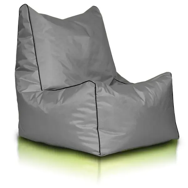 Sedací vak stolička nylonová sivá EMI