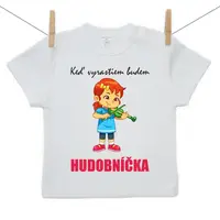 Boodyy Tričko s krátkym rukávom Keď vyrastiem budem hudobníčka 68 (3-6 mesiacov)