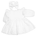 Sukničkobody s volánikom + čelenka, Laura, Madeira, 2D sada, biele, veľ. 62