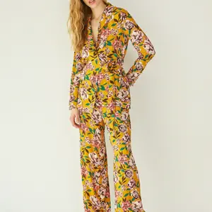 Koton Dámské květinové kalhoty