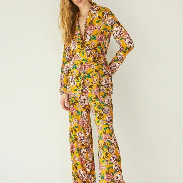 Koton Dámské květinové kalhoty