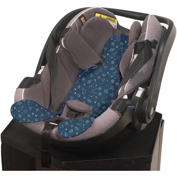 Kuli-Muli Vložka do autosedčky proti poteniu, 0-13 kg, modrá-kozmos KM-801-01-2103__N23