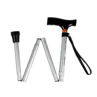 REHAFUND RF-520/S palica skladacia hliníková s pútkom sivá