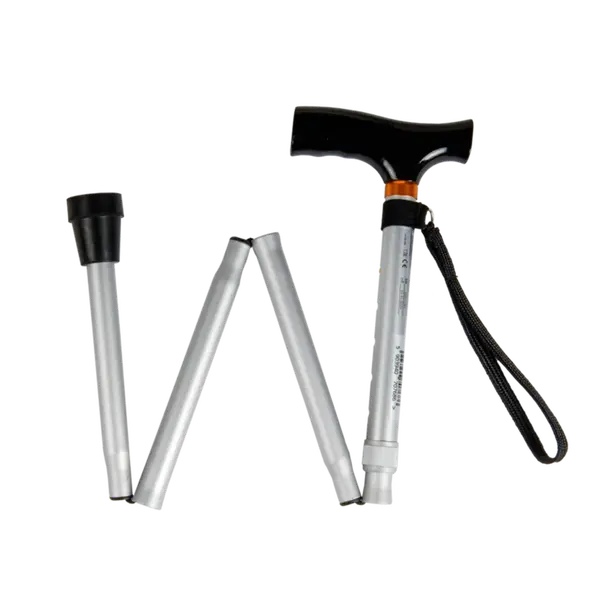 REHAFUND RF-520/S palica skladacia hliníková s pútkom sivá