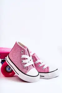 Boto Dětské růžové vysoké tenisky Catrina