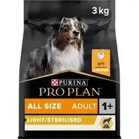 PRO PLAN All Sizes Adult Light Sterilised granule pre psov kura 3 kg